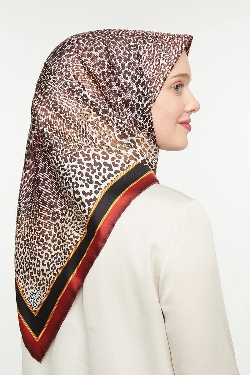 Levidor Kırmızı Twill Saf İpek Eşarp