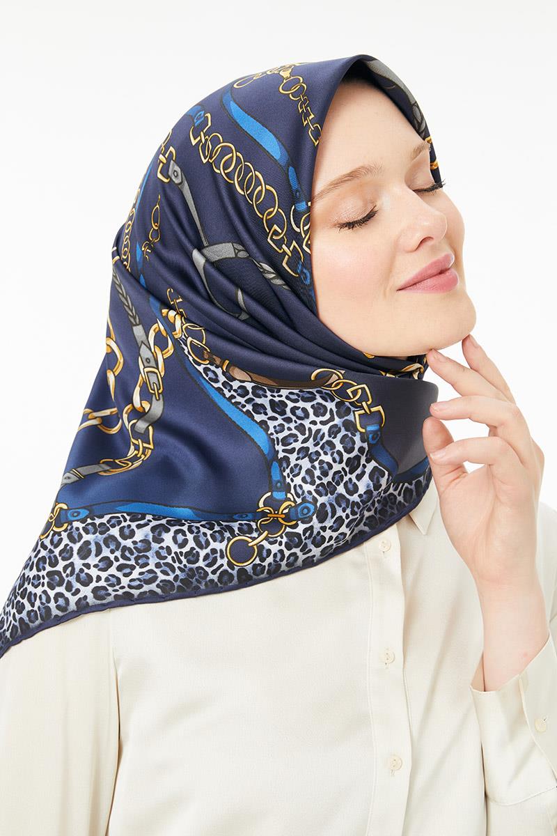 Levidor Lacivert Trend Twill Eşarp
