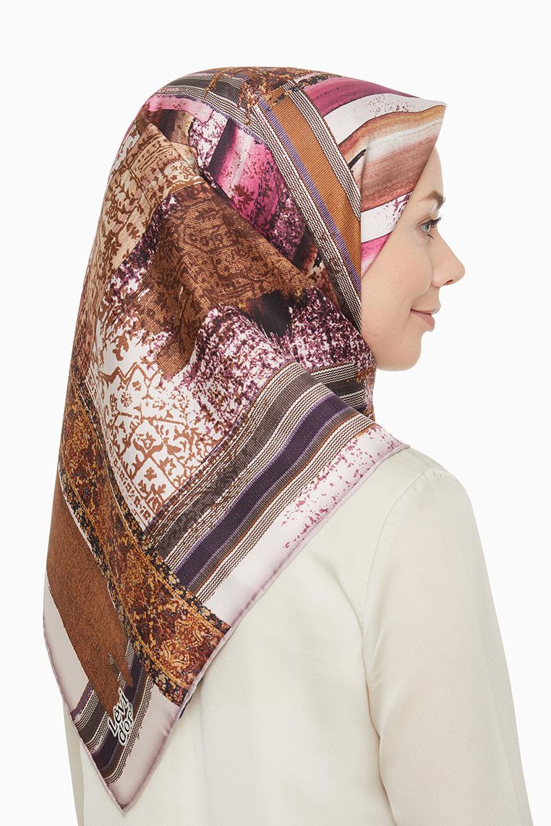 Levidor Leylak Twill Saf İpek Eşarp