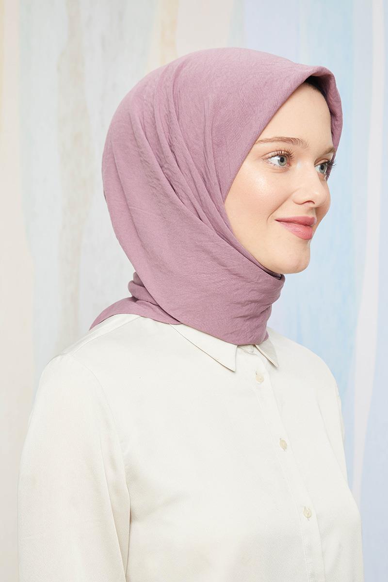Levidor Lila Pamuk Cazz Kare Eşarp
