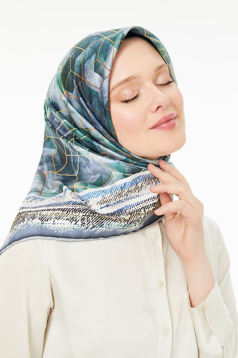Levidor Mavi Trend Twill Eşarp