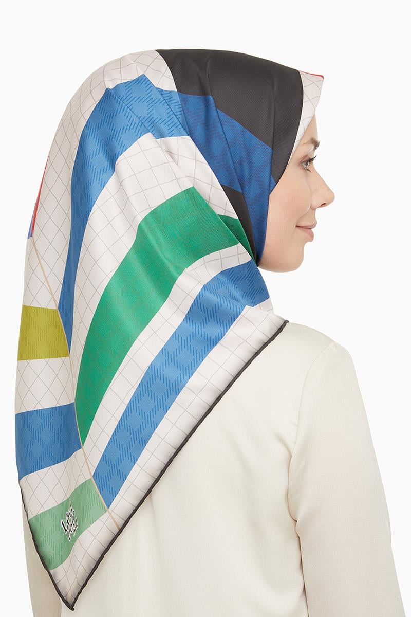Levidor Mavi Trend Twill Eşarp