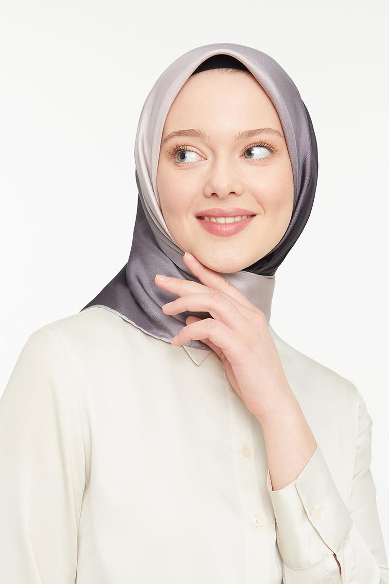 Levidor Menekşe Twill Saf İpek Eşarp