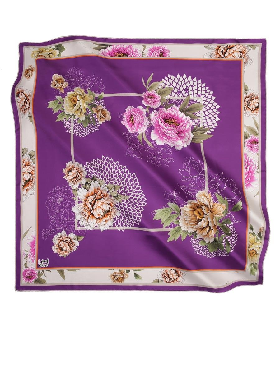 Levidor Mor Twill Saf İpek Eşarp