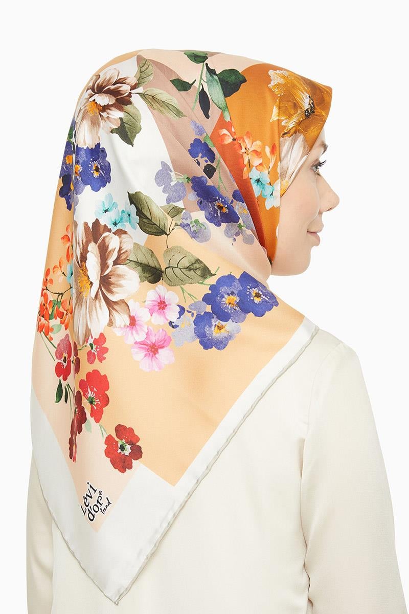 Levidor Nar Çiçeği Trend Twill Eşarp
