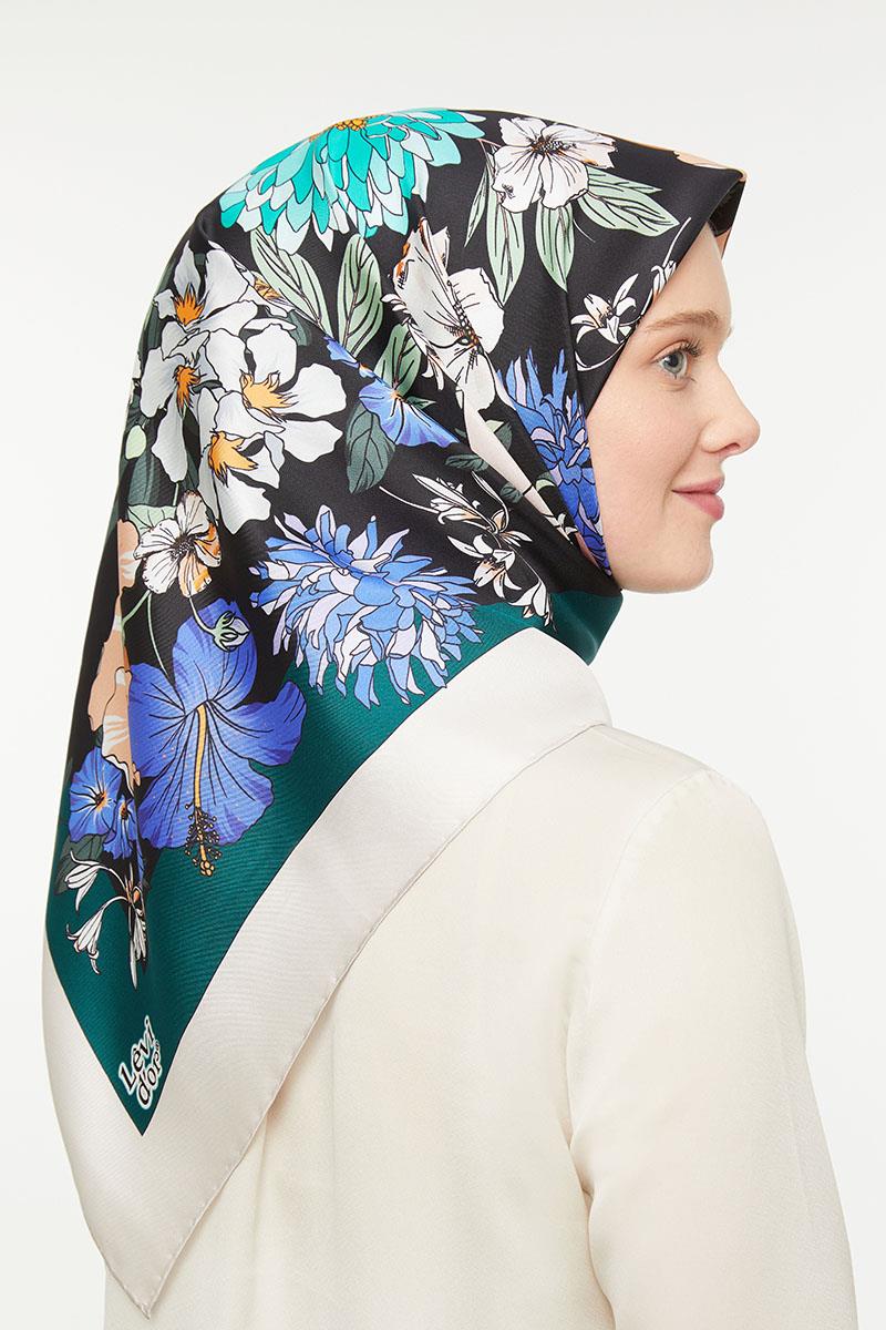 Levidor Nefti Twill Saf İpek Eşarp