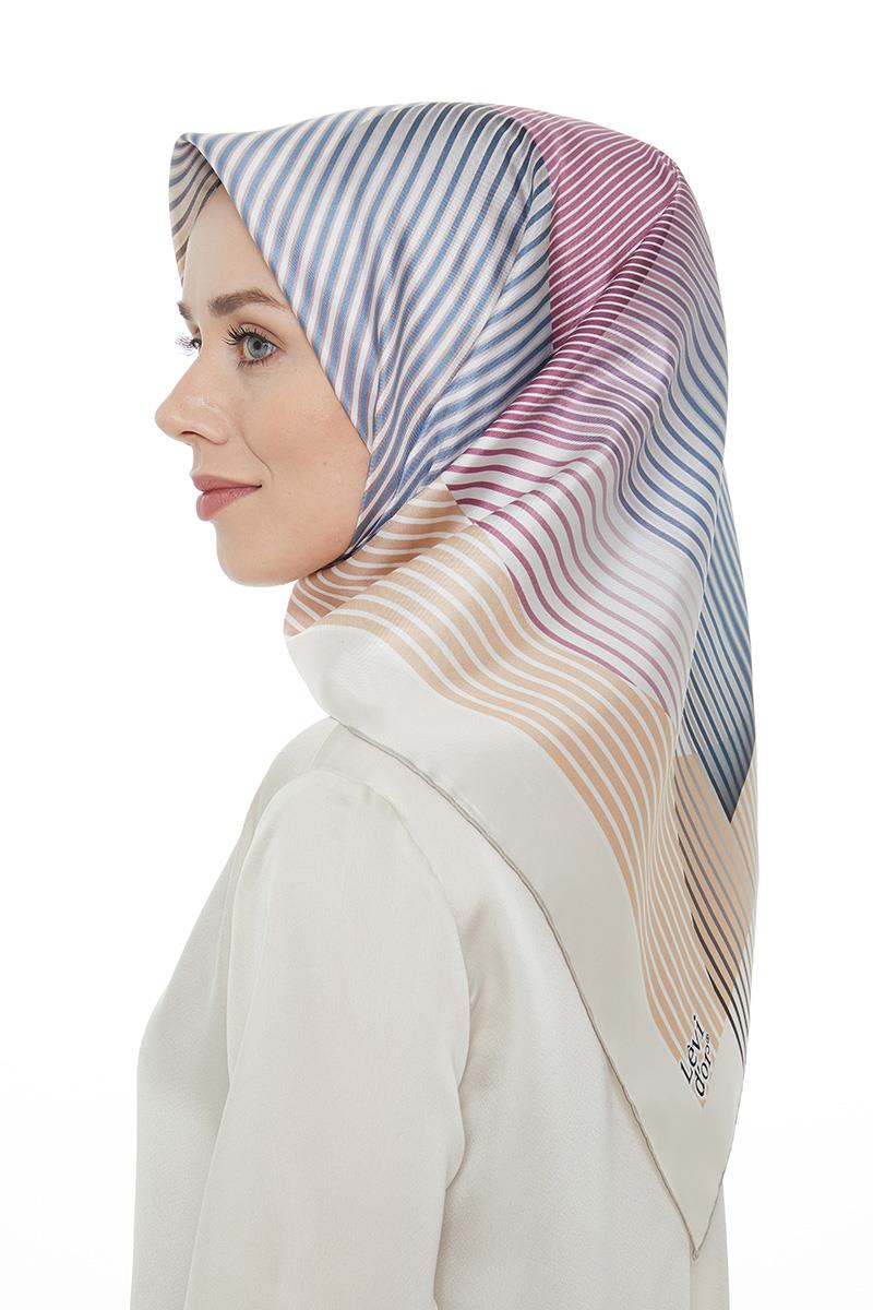 Levidor Pembe Twill Saf İpek Eşarp