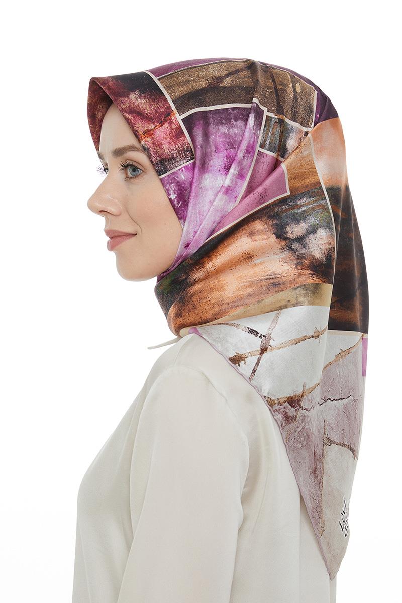 Levidor Pembe Twill Saf İpek Eşarp