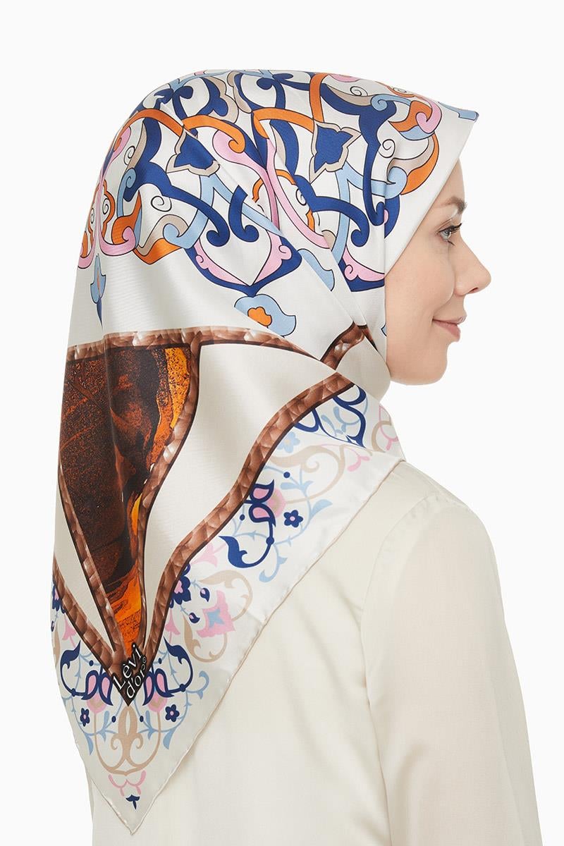 Levidor Pembe Twill Saf İpek Eşarp