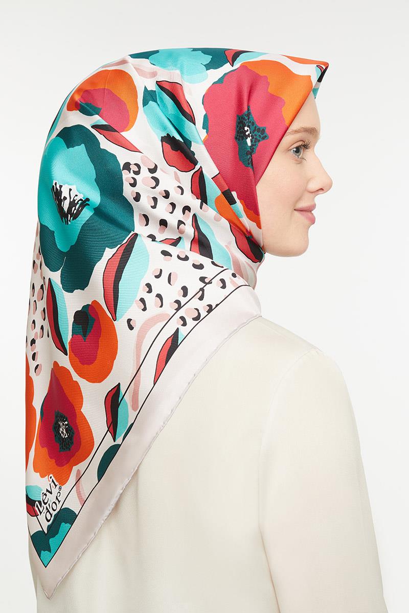 Levidor Pudra Twill Saf İpek Eşarp