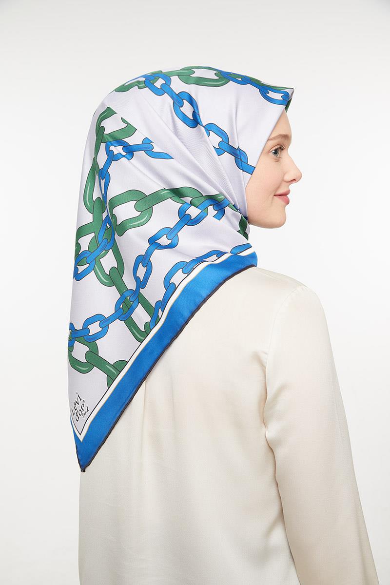 Levidor Saks Mavisi Trend Twill Eşarp