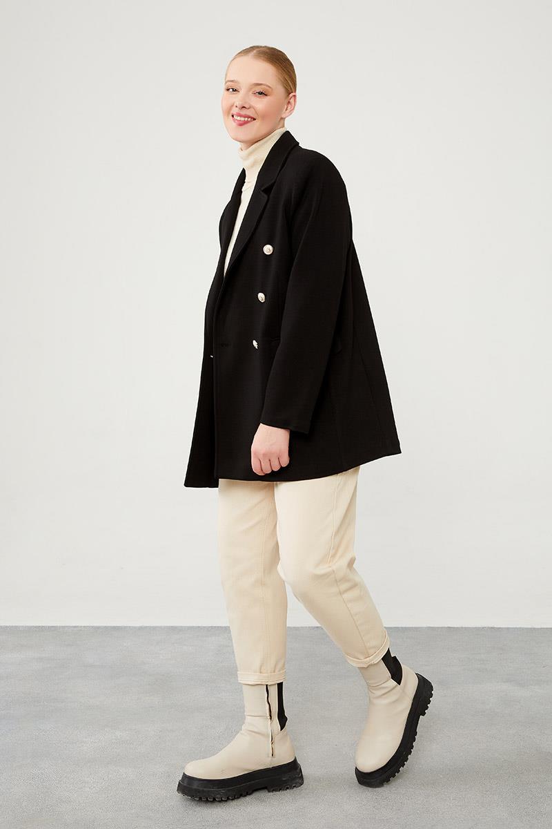 Levidor Siyah Spor Blazer Ceket