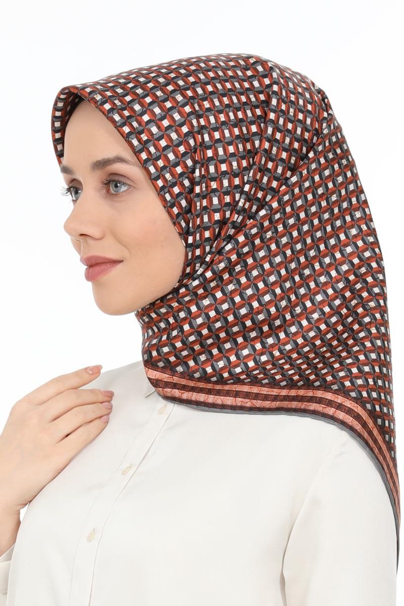 Levidor Soğan Kabuğu Twill Saf İpek Eşarp