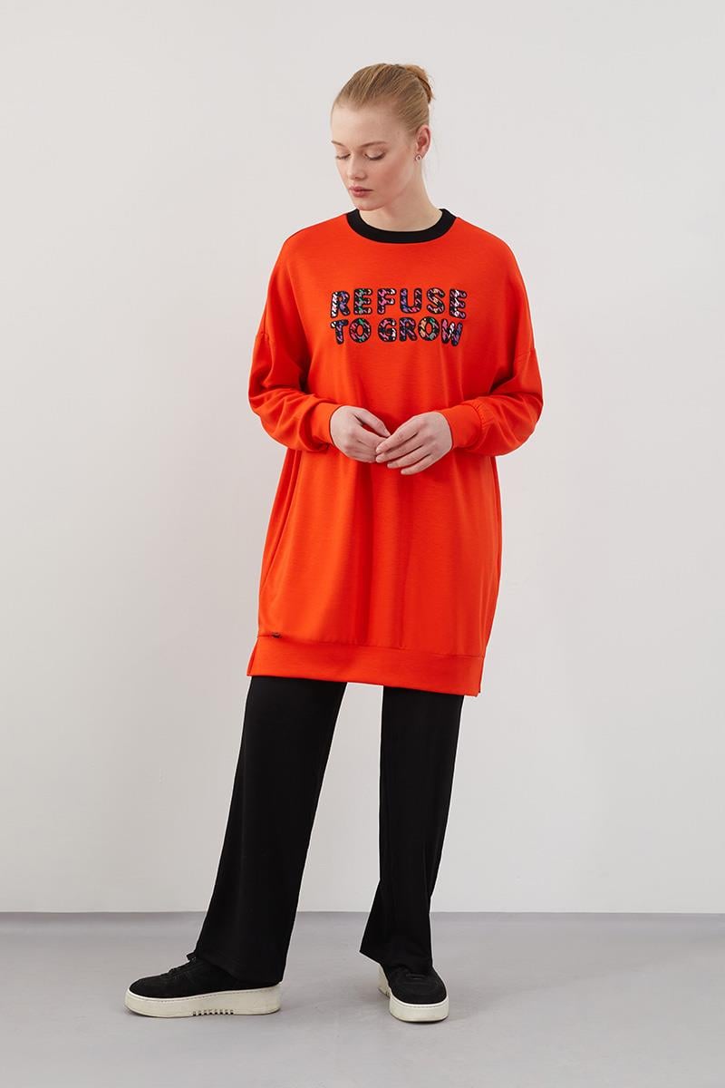 Levidor Studio Oranj Baskılı Sweat