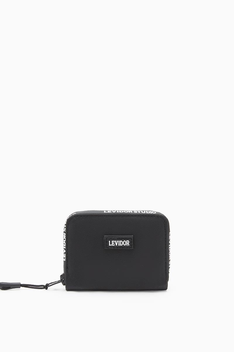 Levidor Studio Siyah Bant Fermuarlı Cüzdan