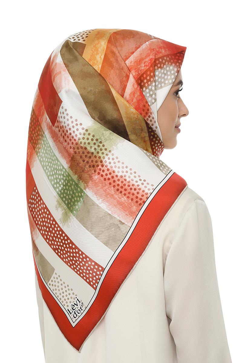 Levidor Taba Twill Saf İpek Eşarp