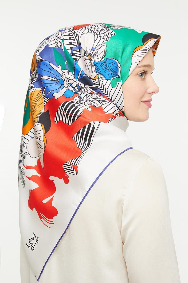 Levidor Taş Twill Saf İpek Eşarp