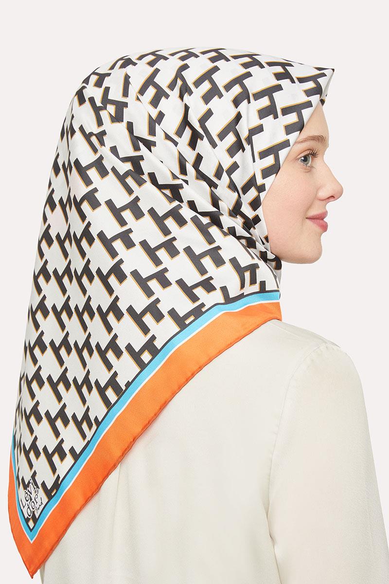 Levidor Turuncu Trend Twill Eşarp