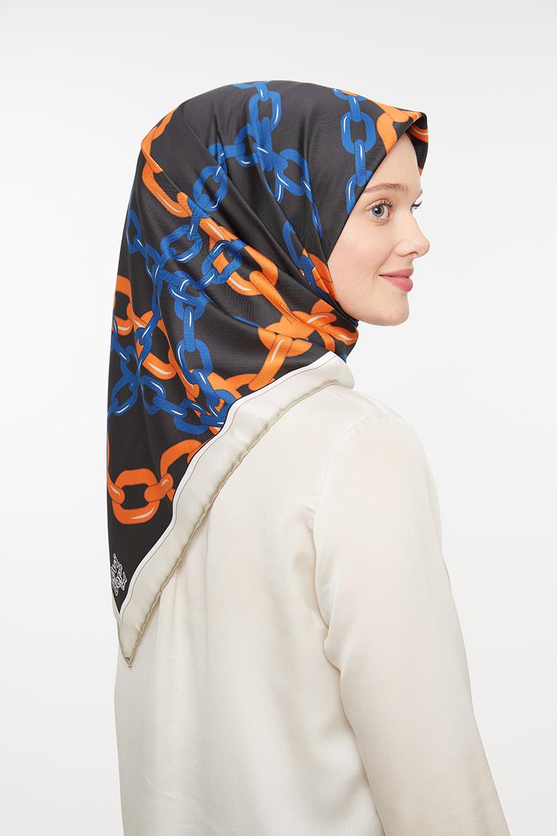 Levidor Turuncu Trend Twill Eşarp