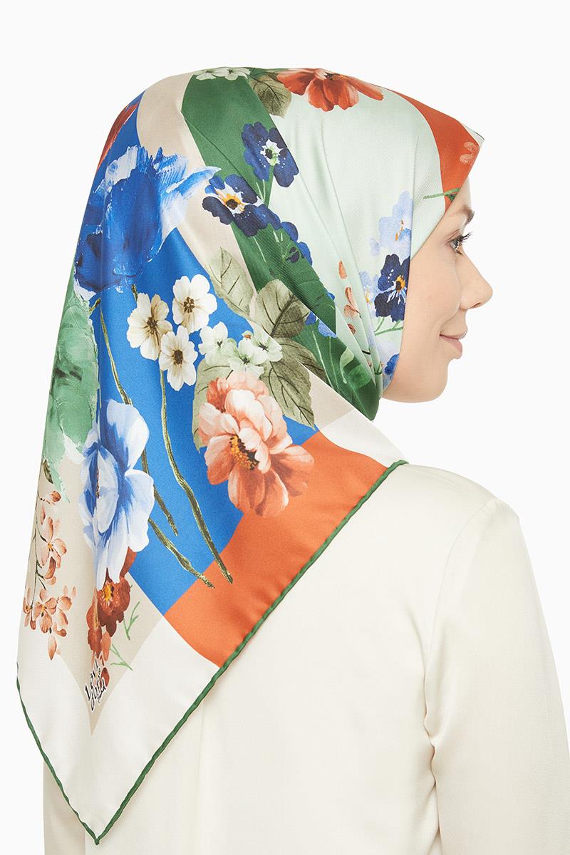 Levidor Yeşil Trend Twill Eşarp