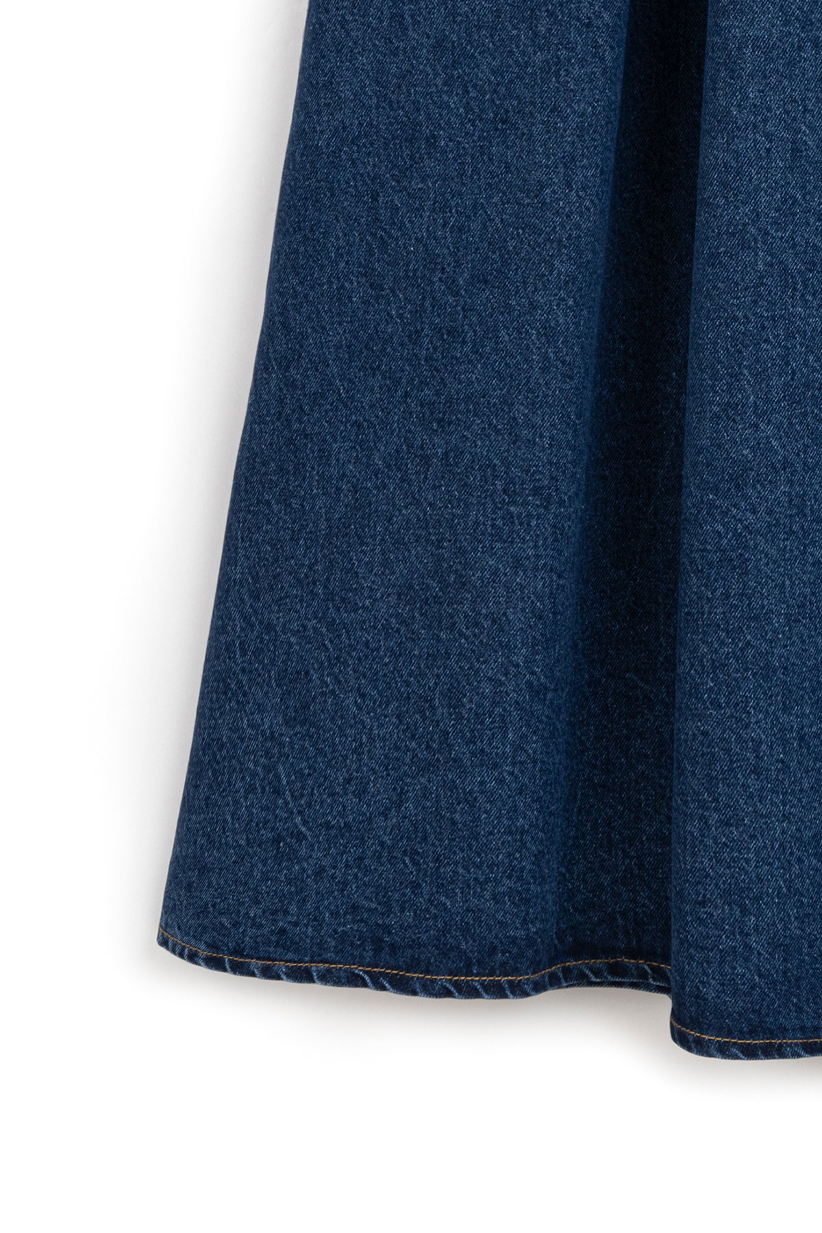 Cepli Kloş Denim Etek Mavi