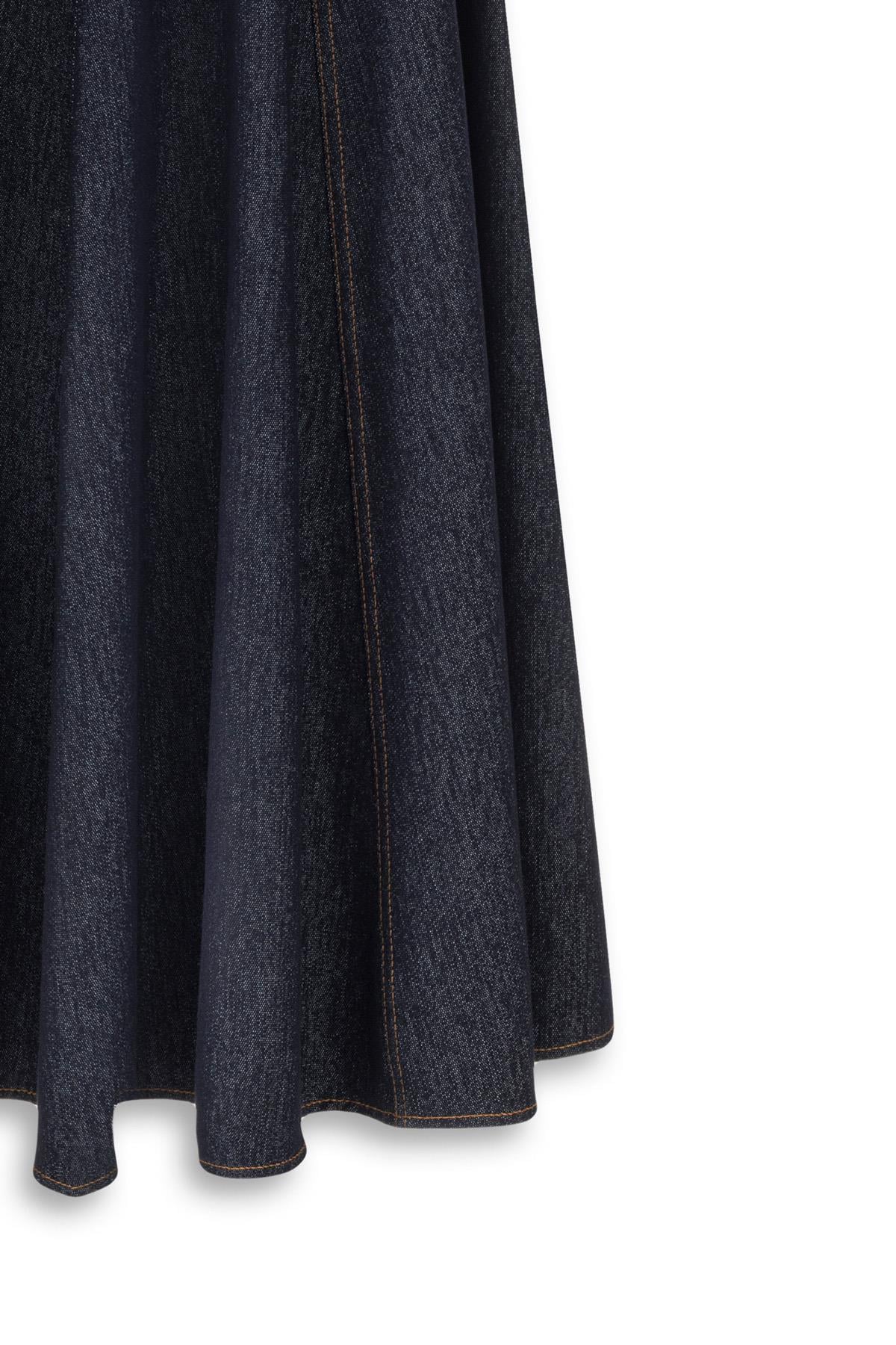 Denim Görünümlü Pamuk Takım Lacivert