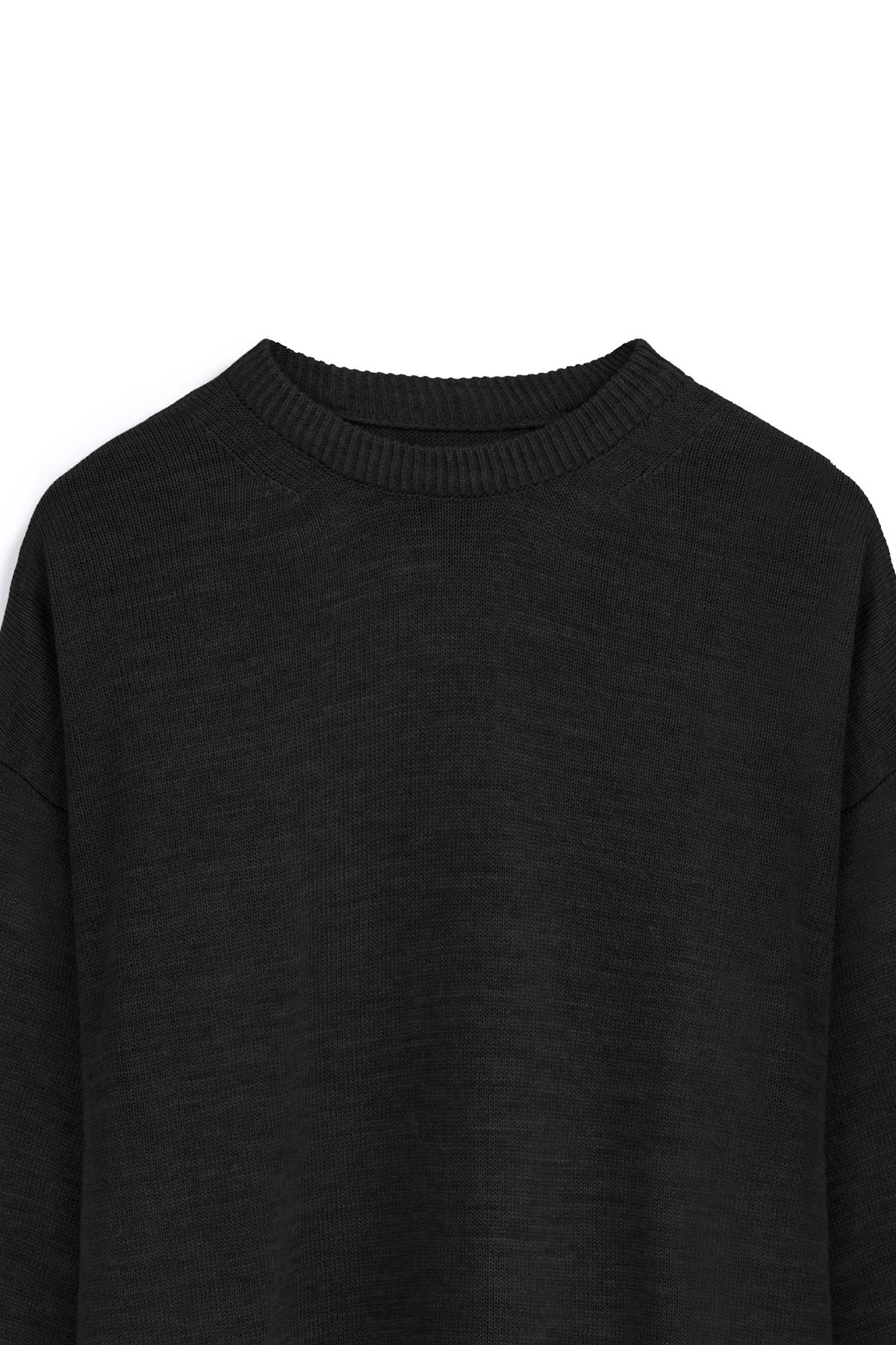 Oversize Triko Kazak Siyah