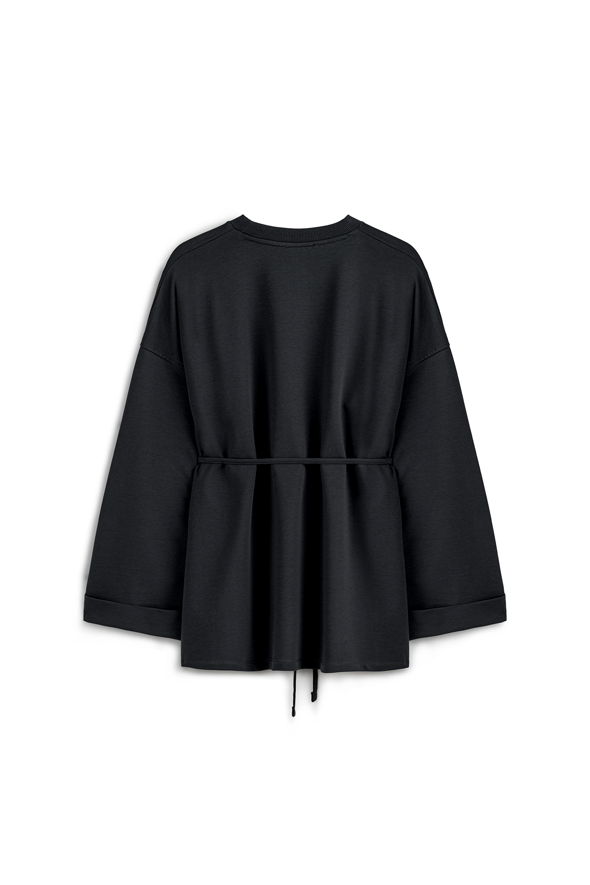 Yanı Yırtmaçlı Sweat Siyah