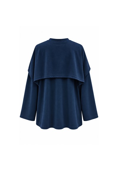 Atkılı Oysho Sweat Lacivert