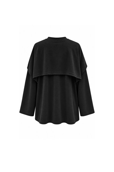 Atkılı Oysho Sweat Siyah