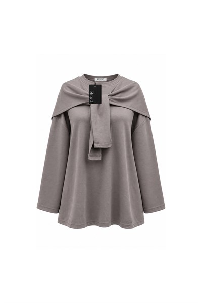Atkılı Oysho Sweat Vizon