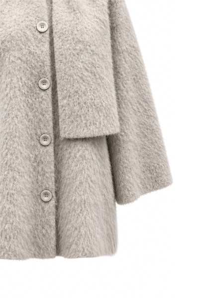 Atkılı Teddy Ceket Vizon