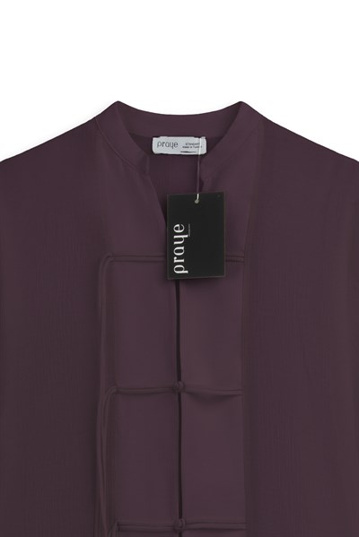 Bağlama Detaylı Kimono Bordo