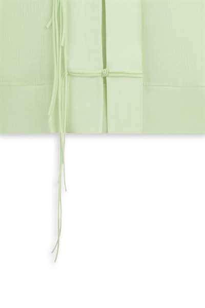 Bağlama Detaylı Kimono Mint