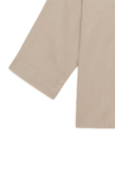 Bağlamalı Gabardin Kimono Camel