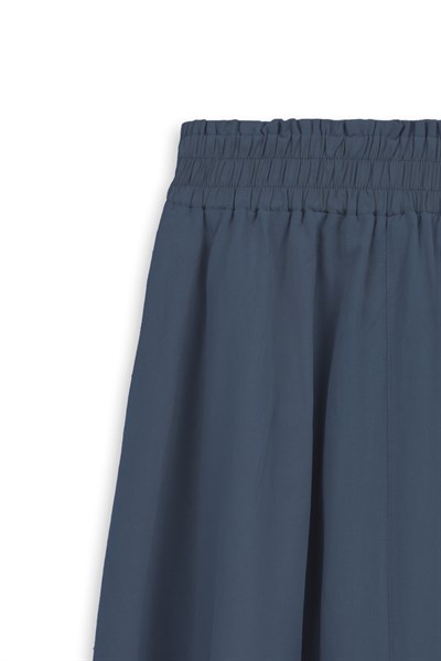 Beli Lastikli Keten Etek Lacivert