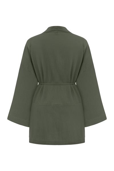 Cepli Müslin Kimono Haki
