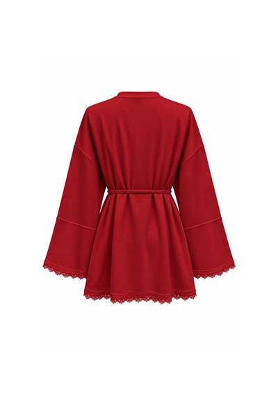 Dantelli Oysho Sweat Kırmızı