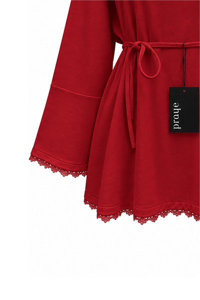Dantelli Oysho Sweat Kırmızı