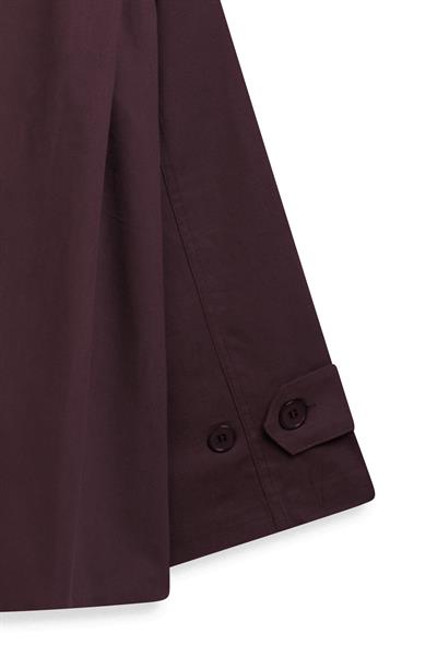 Dik Yaka Kanvas Ceket Bordo
