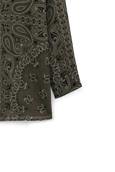 Etnik Desenli Gömlek Kahverengi