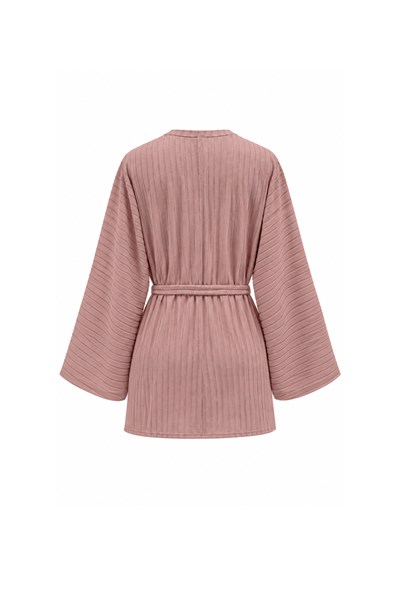 Fitilli Triko Tunik Pembe
