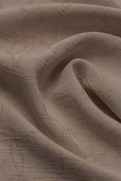 Halka Desenli Şal Bej