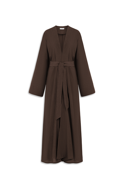 Kırınkıl Abaya Kahverengi