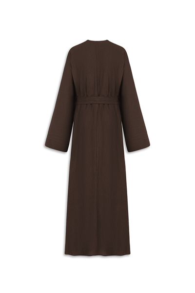Kırınkıl Abaya Kahverengi