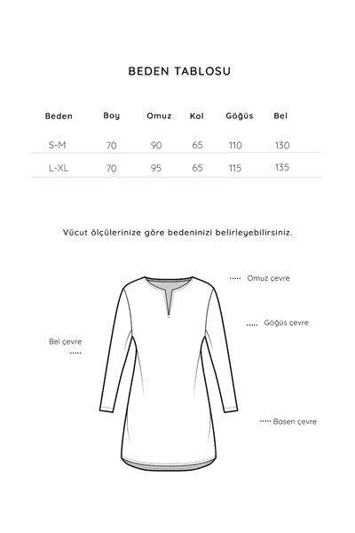 Kolu Katlı Kimono Bej