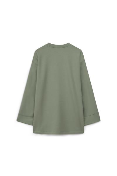 Kolu Katlı Sweat Çağla