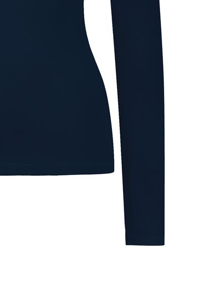 Likralı Uzun Kol Body Lacivert