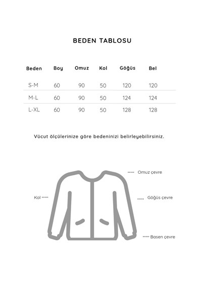 Nakışlı Düğmeli Kimono Çağla