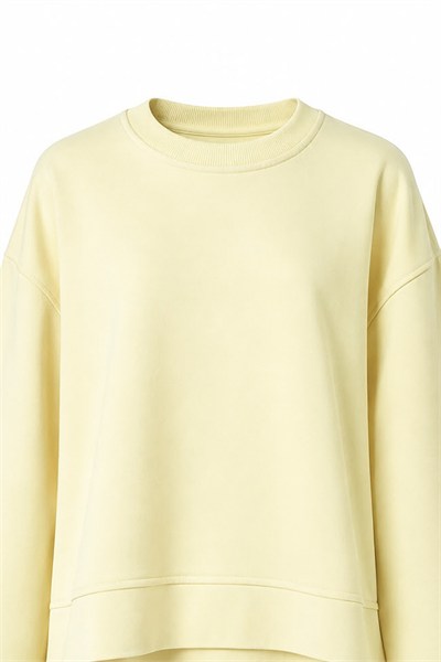 Önü Kısa Sweat Sarı